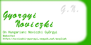 gyorgyi noviczki business card